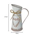 thumbnail image 4 of Florero de metal rústico Shabby Chic Flores secas Can Bucket Holder (S) Sywqhk Libre de BPA, 4 of 9