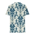 thumbnail image 4 of Puntoco Liquidación de blusas cortas para mujer Blusa informal de manga corta con cuello redondo a la moda para primavera/verano para mujer, 4 of 5