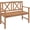 X-shaped Backrest, Natural, variant on BarefHaven Patio Acacia Wood Bench, 2-Person Outdoor Loveseat Chair, Cozy Armrest & Backrest, Sturdy Acacia Wood Frame, Outdoor Slatted Seating Bench for Backyard, Garden, 800 lbs Max Load