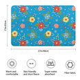 thumbnail image 3 of Pioneer Flower Floral Print Pattern Bathroom Rugs Mat, Non Slip Microfiber Bathroom Rug with Rubber Backing, Soft Mats for Bathroom Floor Tub Shower, 17"x27", 3 of 5