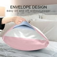 thumbnail image 3 of AUQ 2026 New Satin Pillow Case Standard Silky Pillow Cover for Hair and Skin Envelope Closure for Bedroom,Guest Room,Pillow Pale Pink 20"X26", 3 of 7
