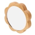 thumbnail image 1 of Espejo Cosmético De Madera, Espejo De Maquillaje Con Marco De Madera De Vidrio Redondo Portátil Para La Vida Diaria, 1 of 7