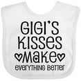 thumbnail image 3 of Inktastic Gigi Kisses Make Everything Better Boys or Girls Baby Bib, 3 of 4