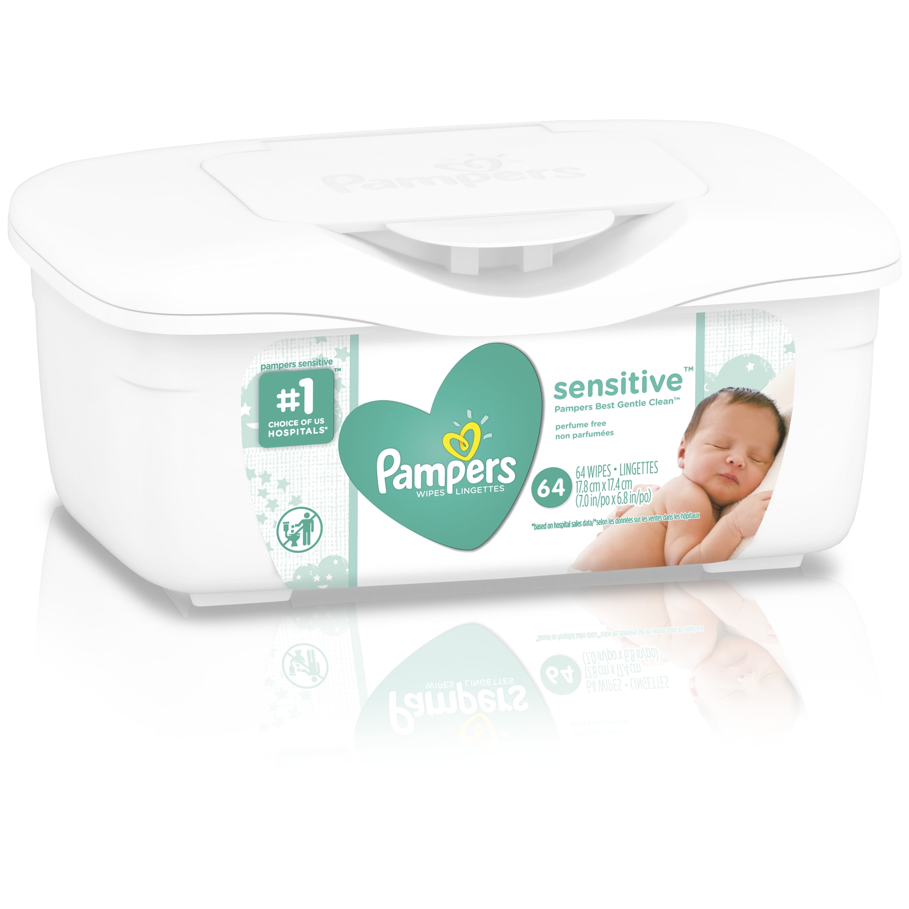 pampers sensitive wipes box