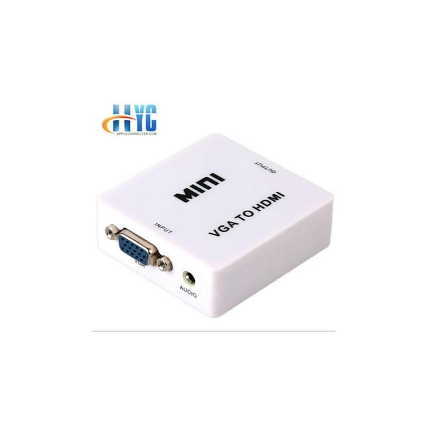 VGA to HDMI Converter with Audio Support, 1920 x 1080 Resolution
