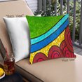 thumbnail image 1 of Ahgly Company Abstract Mosaic Coussin Extérieur, 18 Pouces par 18 Pouces, 1 of 6