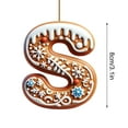 thumbnail image 3 of Luoshdecor 26 Letter Ornaments for Christmas Tree,Acrylic Initial Candy Letter Hanging Pendant Xmas Tree Hanging Decor for DIY Crafts (S), 3 of 6