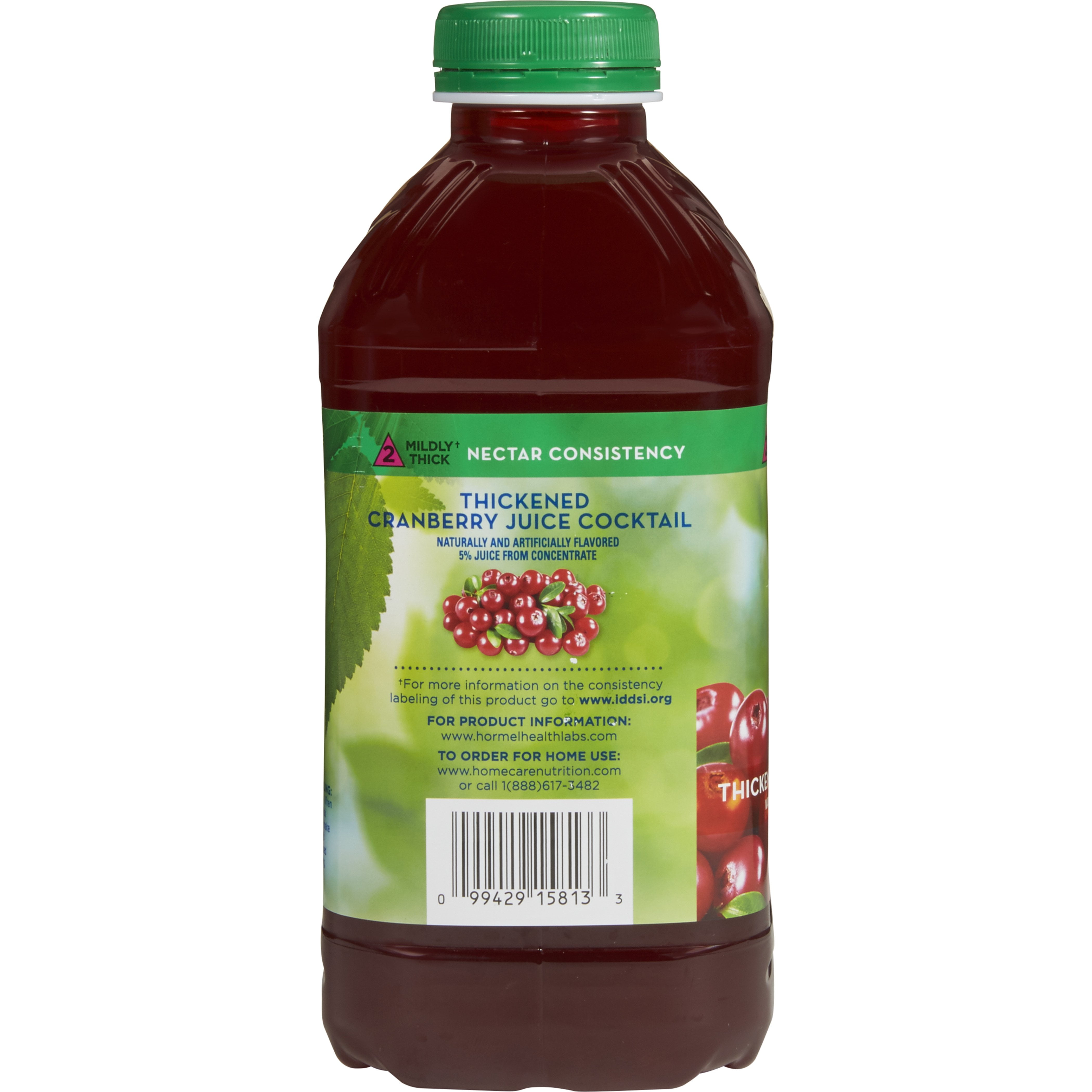Hormel Thick & Easy Thickened Cranberry Juice Cocktail, Nectar, 48 Ounce Bottle, 15813 - Case of 6
