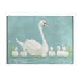 thumbnail image 5 of Yayeee Area Rugs for Living Room 6.7'x4.8' Indoor Non Slip Washable Bedroom Carpet, White Cartoon Swan, 5 of 5