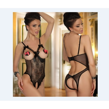 

Ladies Siamese Sexy Suit Silk Sexy Seduction Lingerie Set