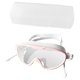 thumbnail image 2 of Gafas de natación Gafas de natación Protección impermeable Cómodas con tapones para los oídos Blanco rosado, 2 of 9