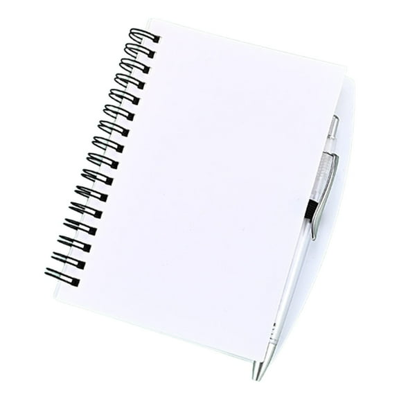 WMGHA Spiral Notebook Steno Pocket Notepad with Pen in Holder, Page Marker Index Tabs Flags Making Plans Writing Memos Office 𝗦𝗰𝗵𝗼𝗼𝗹 Supplies, A5/A6 PP Cover Notebook