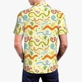 thumbnail image 5 of Vsdgher Cartoon Snake8 Print Men's Short Sleeve Stretch Polo Shirt, Moisture-Wicking Performance Polo Shirt, 5 of 8