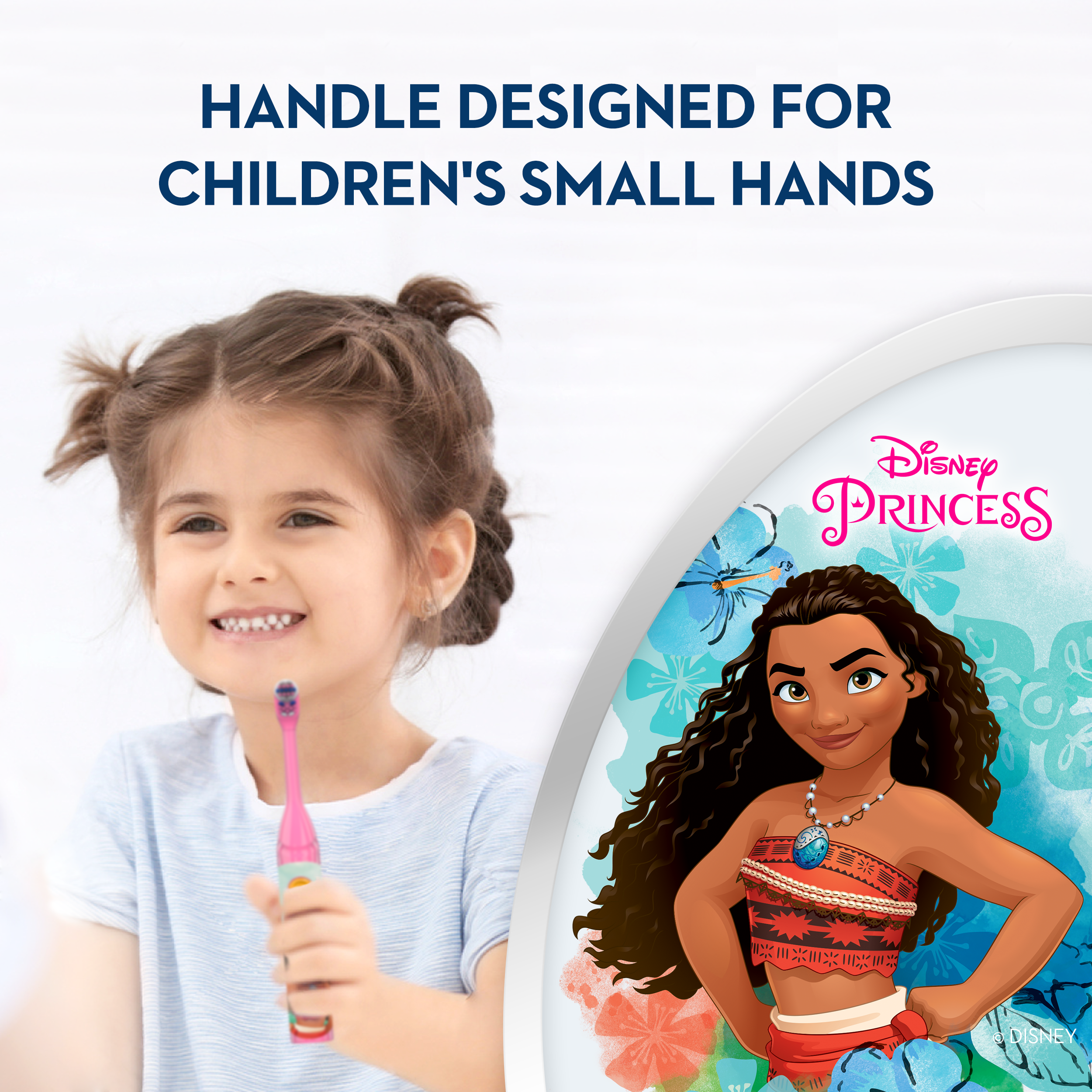 Oral-B Kid's Battery Toothbrush Featuring Disney's Moana, Full Head, Soft, for Children 3+ - image 4 of 10