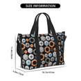 thumbnail image 3 of Zufioo Colorful Screws Pattern Hand-held Travel Bag, Waterproof Adjustable Shoulder Strap Crossbody Duffel Bag, Suitable for Work, Short trips, Sports, 3 of 8