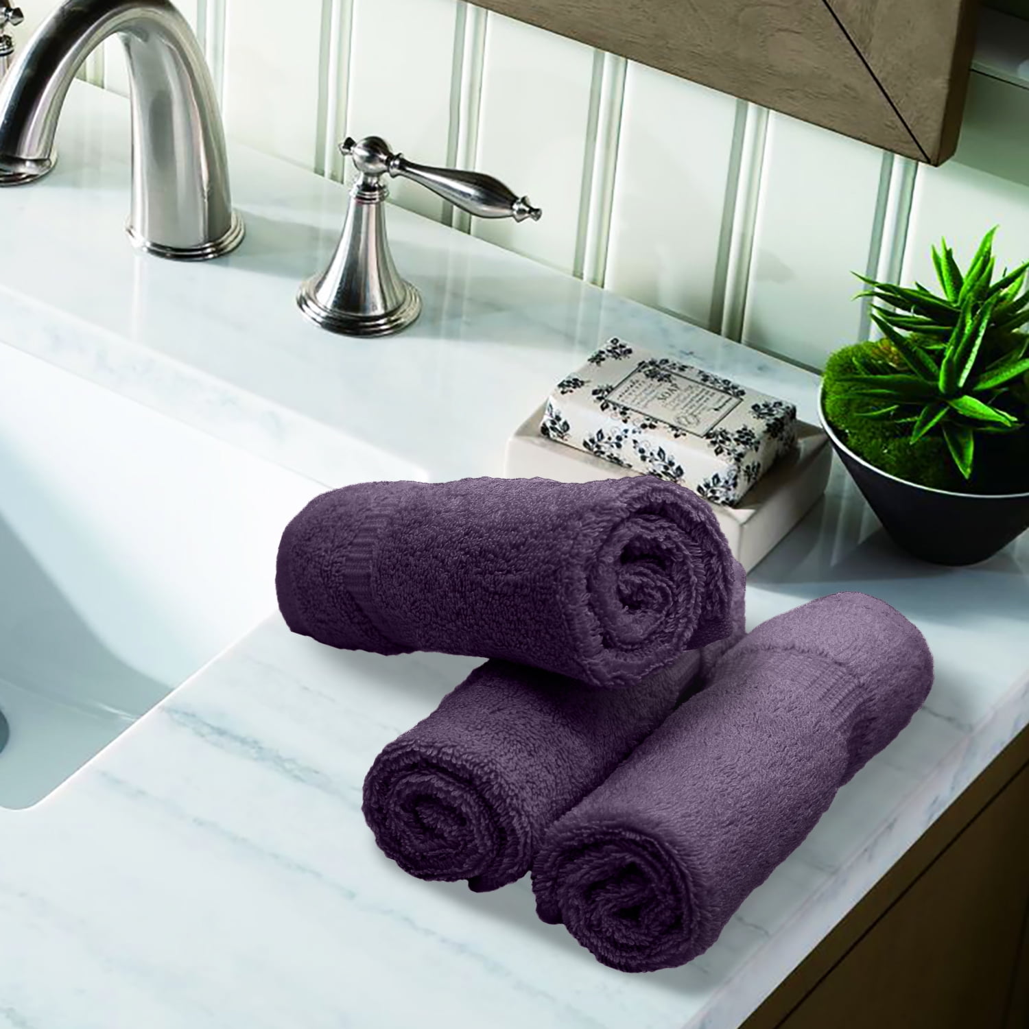 GetUSCart- Mosobam 700 GSM Hotel Luxury Bamboo-Cotton, Bath Towels 30X58,  White, Set of 2, Quick Dry, Soft Spa-Like Turkish Bathroom Sets, Oversized  Extra Large Body Sheet Shower Towel, Prime Bulk