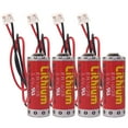 thumbnail image 1 of 4 PCS er10/28 800mAh Battery ER10280 3.6V PLC Lithium Battery for Mitsubishi FX2NC-32BL ER10/28 with Plug, 1 of 7