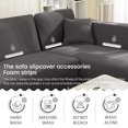 thumbnail image 4 of TOPCHANCES L-Shape Sofa Covers, Sectional Sofa Couch Covers with 2pcs Pillowcases, Stretch Sofa Slipcovers for L-Shape 3+4 Seaters ( Grey ), 4 of 5