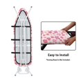 thumbnail image 4 of HELLHERO Ironing Board Cover 15"x54" with Pink Floral Bow, Anti-Slip Polyester Protection Cover for Home Ironing Work, 4 of 5
