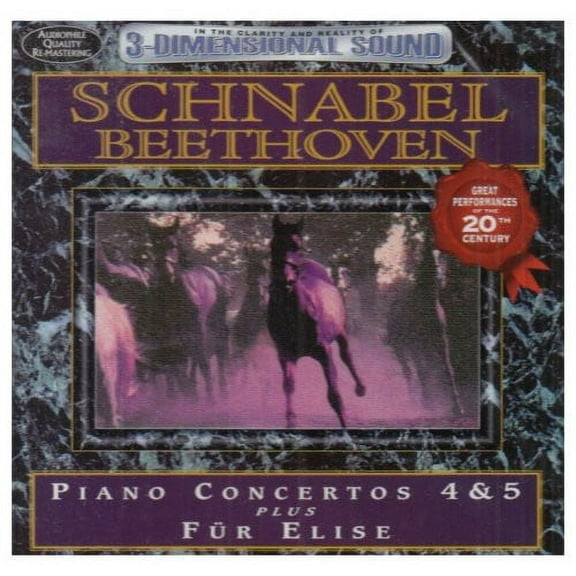 Artur Schnabel - Beethoven: Piano Concertos 4 and 5 Plus Fur Elise - Music & Performance - CD
