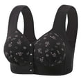 thumbnail image 2 of MLCDZ Daisy Bras for Older Women, 2025 Upgraded Daisy Bra for Seniors Front Closure, Plus Size No Underwire Comfortable Daily Sport Bra for Women Black XXL, 2 of 8