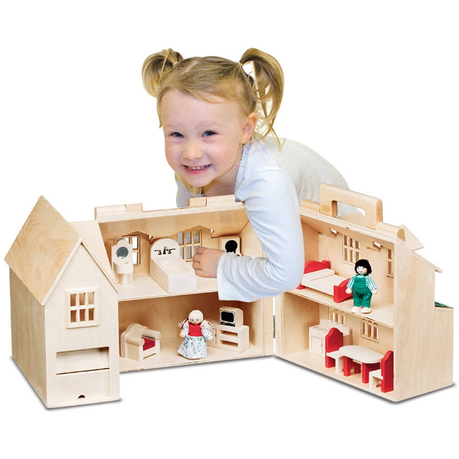 melissa & doug fold and go dollhouse