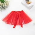 thumbnail image 5 of XEGLSBU Girls Dresses 5T Winter Enchanting Girls Party Dress with Bow Hair Clip Cute Solid Flutter Sleeve Skirt for Festive Girls Age 4 9 Lightweight Elegant Appropriate Red Size 2-4 Years, 5 of 5