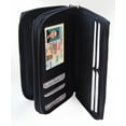 thumbnail image 4 of Genuine Leather Checkbook Secretary Wallet 2 Zipper Clutch Credit Card Organizer, 4 of 7
