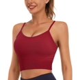 thumbnail image 4 of Attraco Women's Padded Yoga Crop Tank Tops Sports Bras Fitness Workout Cami, 4 of 9