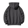thumbnail image 6 of Felirenzacia Big and Tall Men's Hoodie, Casual 0.9Lbs Soft Plus Size Hooded Sweatshirt with Drawstring Kangaroo Pockets,Dark Gray,L (6), 6 of 8