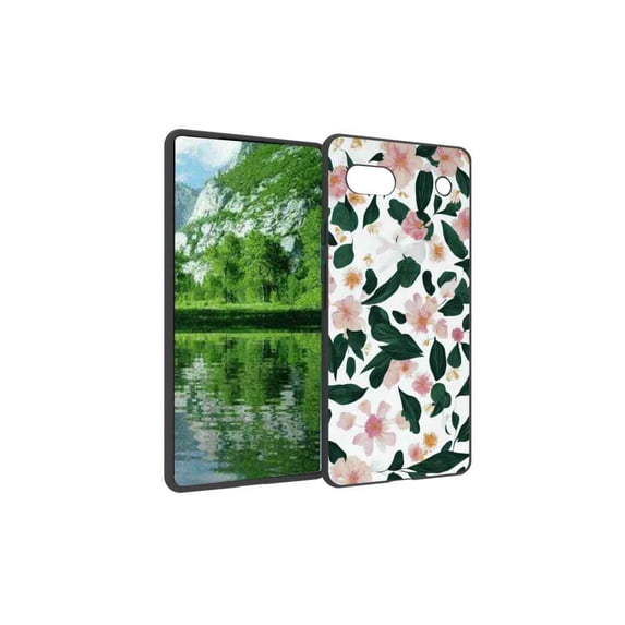 Floral-324 Phone Case, Degined for Google Pixel 6A Case Men Women, Flexible Silicone Shockproof Case for Google Pixel 6A