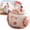 red, variant on Ceramic Rooster-Shaped Salt and Pepper Cellar Set – Farmhouse Kitchen Spice Jar with Lid, Stoneware Sugar Bowl and Pinch Pot for Countertop Storage