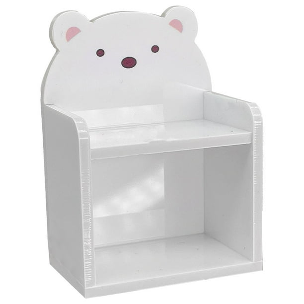 KAKOWELY Estantería en miniatura de acrílico, minimuebles para casa, minimodelo de librería, decoración