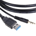 thumbnail image 2 of Cable De Extensión Auxiliar Usb Cable de extensión AUX USB 3.0 de montaje empotrado de 3,5 mm para coche, barco, motocicleta, 1 m, 2 of 6