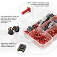 thumbnail image 4 of Motorcycle Fairing Bolt Kit, 177pcs M5 M6 Motorcycle Windscreen Screws, Aluminum Fasteners Fairing Bolts Nut Clips Kit, Mounting Kits Washers Nuts Screws Assortment for Sport Bikes, 4 of 6