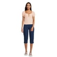 thumbnail image 3 of Real Size Women's 19" Pull On 2 Pocket Stretch Capri, 3 of 5