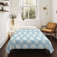 thumbnail image 4 of White Teal Daisy Large Tapestry for Bedroom Wall Hanging Tapestry, Spring Summer Floral Farmhouse Ceiling Backdrop Tapestries Poster Blanket Wall Decor for Teens Room Living Room Dorm 86" x 104", 4 of 8
