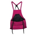 thumbnail image 4 of Harvest Apron with Large Pouch Gardening Apron with Pockets for Gardening Pink Red, 4 of 10