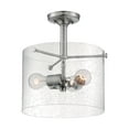 thumbnail image 3 of Nuvo Lighting - Bransel-3 Light Semi-Flush Mount in Transitional Style-11.75, 3 of 3