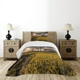 thumbnail image 4 of Ambesonne Country Home Quilted Bedspread Set 2 Pcs, Old Rural House, Twin Size, Multicolor, 4 of 5