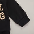 thumbnail image 6 of Toddler Baby Girls Letters Print Sweatshirt Crewneck Pullover Top Long Sleeves Outfit Fall Clothes, 6 of 7