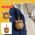 thumbnail image 2 of 3.9in Small Brown Calf Plush Toy, Cute Cow Doll Pendant, Soft Farm Animal Keychain Decor, Miniature Stuffed Cattle Ornament, Tiny Plushie Item, 2 of 8