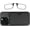 Black Case / Black Frames, variant on Nose Clip Reading Glasses, Armless Lightweight Presbyopic Readers for Men Women