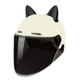 thumbnail image 1 of Cascos de moto Casco de bicicleta Lindo visera solar extraíble Moto ligera En blanco y negro Cola Cascos de moto, 1 of 8