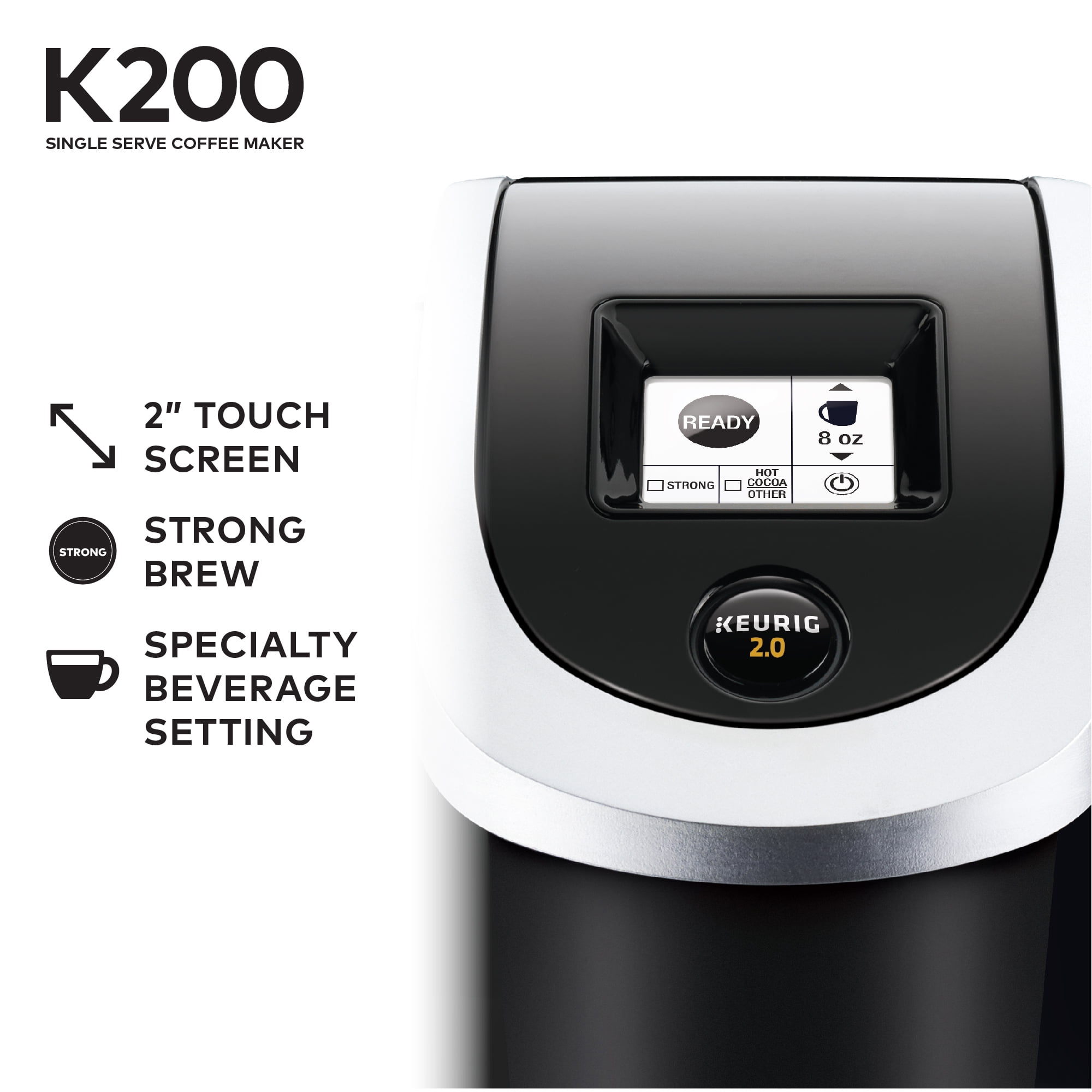 Keurig K200 Single Serve Black K-Cup Coffee Maker
