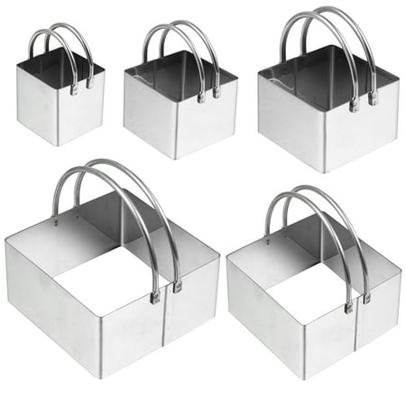 

5pcs Stainless Steel Biscuit Mould Dumpling Dough Chopping Tool Cookie Cutter