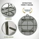 thumbnail image 3 of Mesa Plegable Multiusos Redonda de 122 cm | Mesa Grande para Eventos, Reuniones y Hogar, 3 of 8