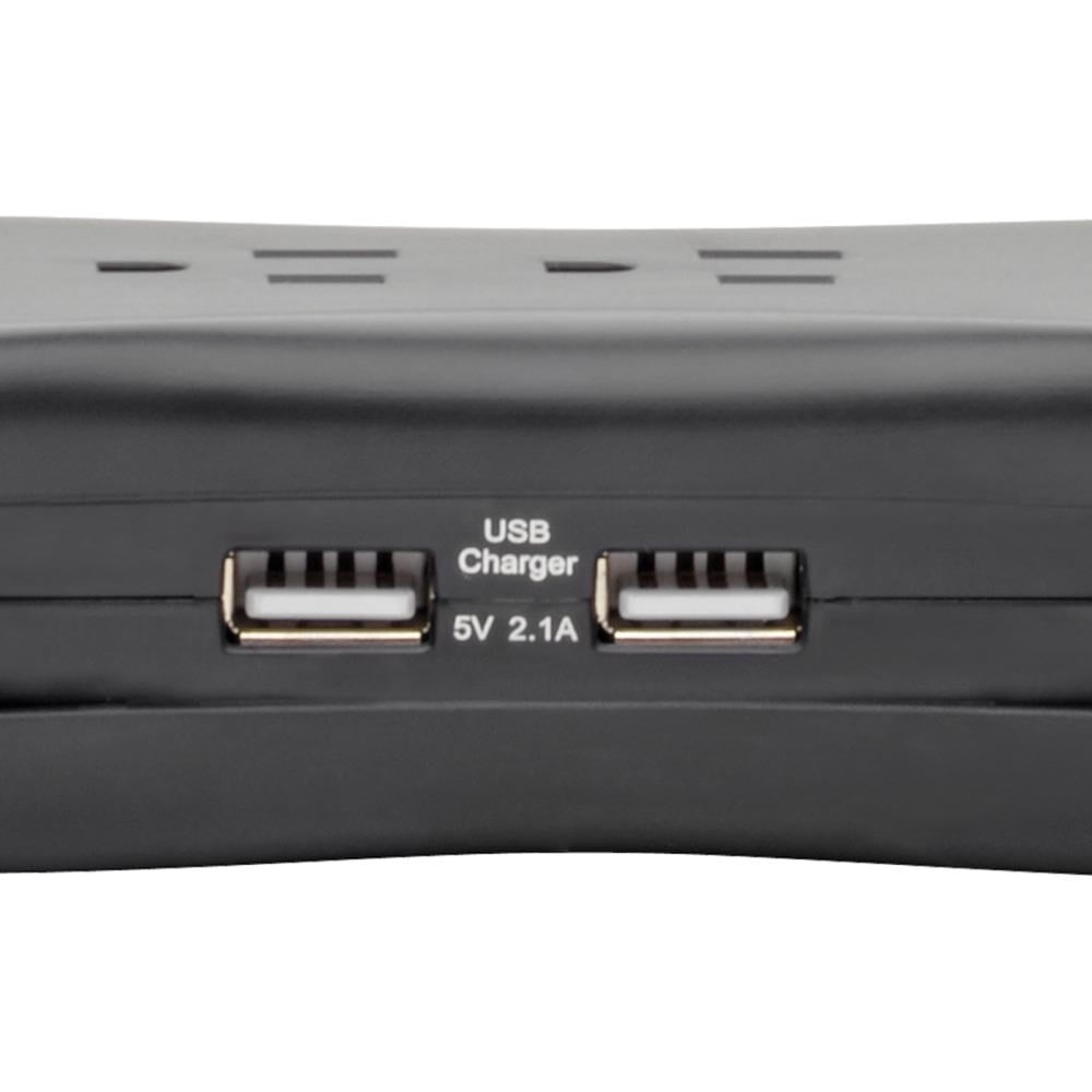 Tripp Lite Protect It! 3-Outlet Travel-Size Surge Protector w/ 2 USB Ports