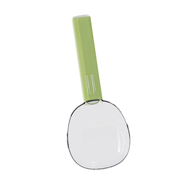Taza medidora de golosinas para mascotas Cuchara medidora multifuncional para comida para gatos Cuchara para perros con verde