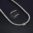 thumbnail image 3 of 0.1 Carat Moissanite Tennis Necklace for Women 3MM Tennis Necklace Diamond Tennis Chain 925 Sterling Silver Necklace for Women Wedding Bridal Necklace Moissanite Diamond Chain, 3 of 7